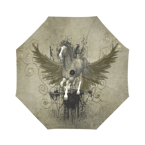 Wild horse with wings Auto-Foldable Umbrella (Model U04)