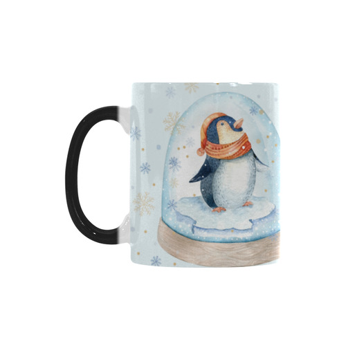 cute penguin, christmas Custom Morphing Mug