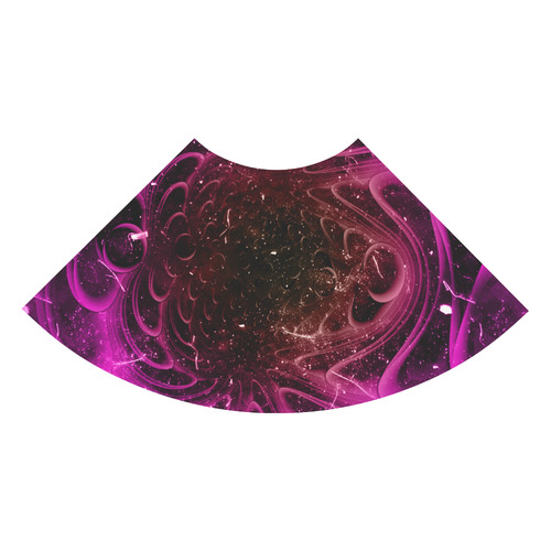 Abstract design in purple colors 3/4 Sleeve Sundress (D23)