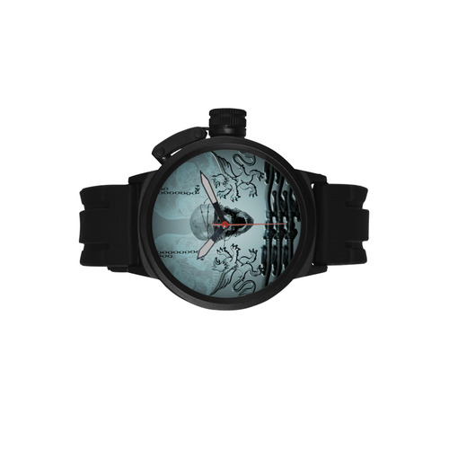 Scary skull with lion Men's Sports Watch(Model 309)