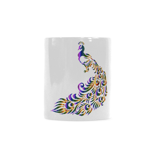 Abstract Rainbow Peacock White Mug(11OZ)