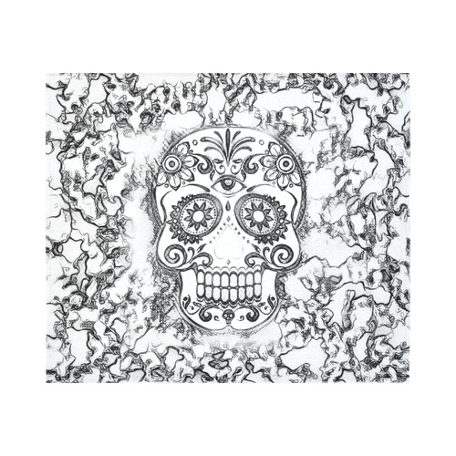 skull 1116 Cotton Linen Wall Tapestry 60"x 51"