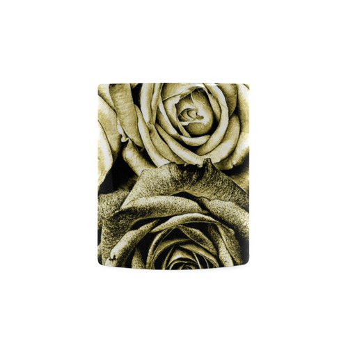 Vintage Gold Roses White Mug(11OZ)