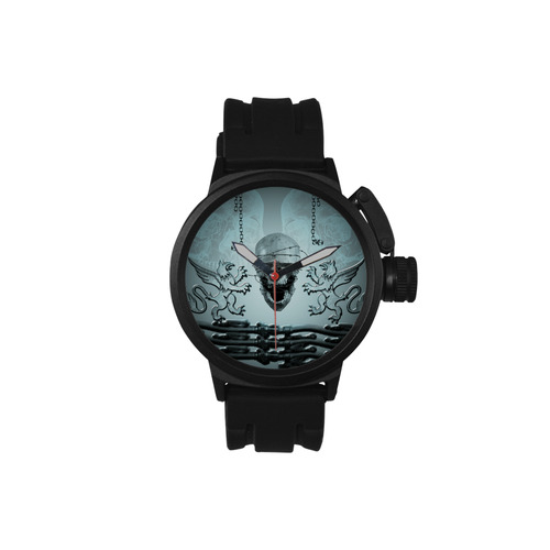 Scary skull with lion Men's Sports Watch(Model 309)