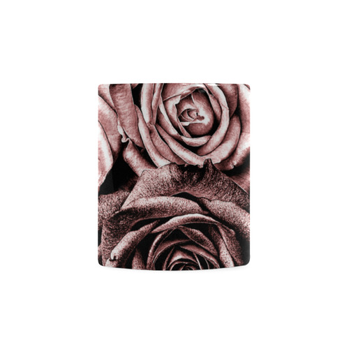 Vintage Rose Pink Roses White Mug(11OZ)