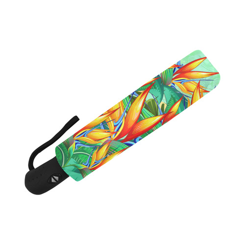 Bird of Paradise Flower Exotic Nature Auto-Foldable Umbrella (Model U04)