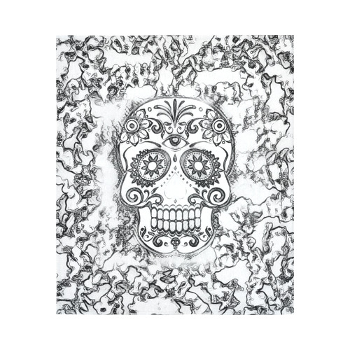 skull 1116 Cotton Linen Wall Tapestry 51"x 60"