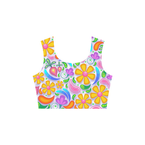Funny Colorful Flowers 3/4 Sleeve Sundress (D23)