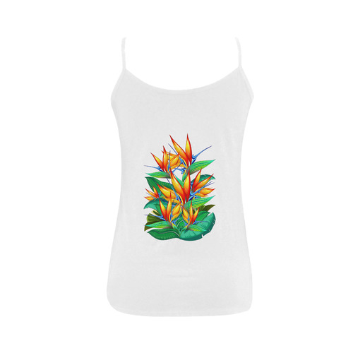 Bird of Paradise Flower Exotic Nature Women's Spaghetti Top (USA Size) (Model T34)