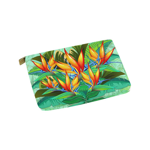 Bird of Paradise Flower Exotic Nature Carry-All Pouch 9.5''x6''