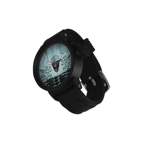 Scary skull with lion Men's Sports Watch(Model 309)