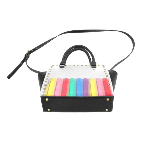 Colorful statement Rivet Shoulder Handbag (Model 1645)