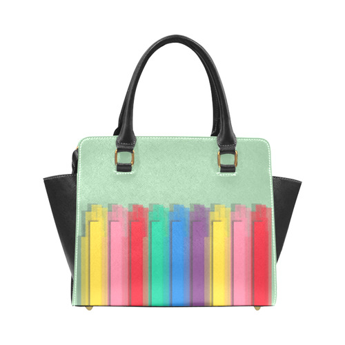 Colorful statement Rivet Shoulder Handbag (Model 1645)