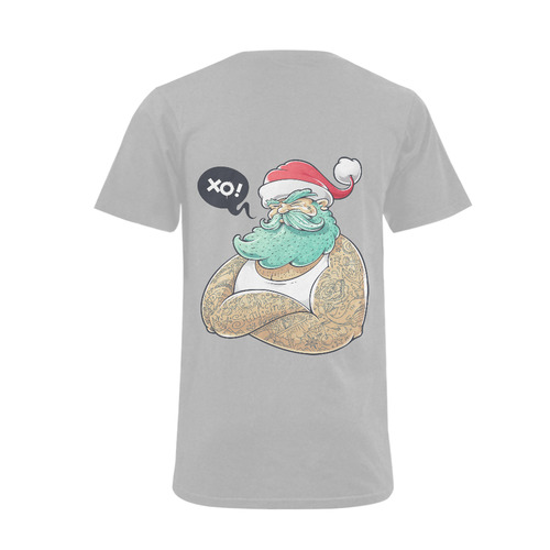 Hipster Santa Claus, Christmas Men's V-Neck T-shirt  Big Size(USA Size) (Model T10)