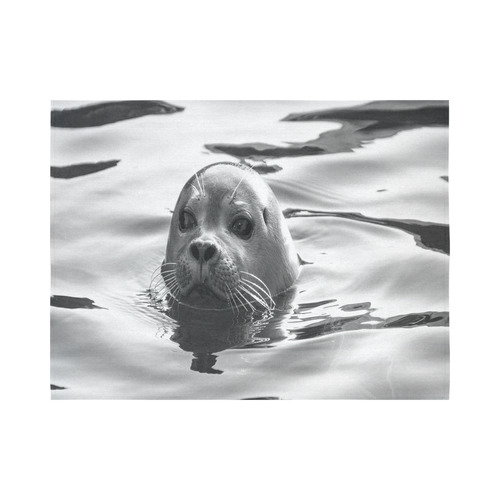 Floating Seal Cotton Linen Wall Tapestry 80"x 60"