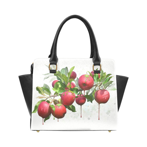 Melting Apples, watercolors Rivet Shoulder Handbag (Model 1645)