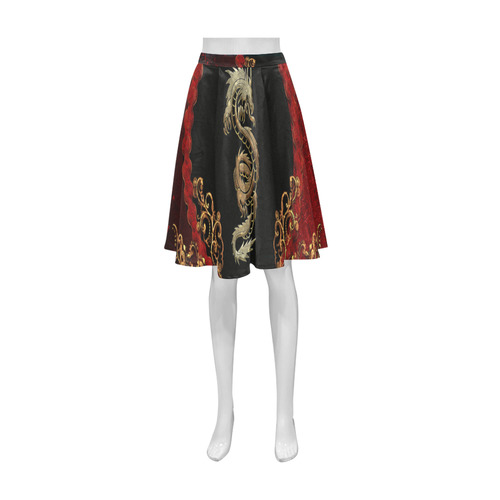 The chinese dragon Athena Women's Short Skirt (Model D15)