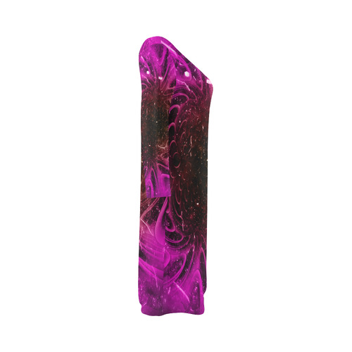 Abstract design in purple colors Bateau A-Line Skirt (D21)