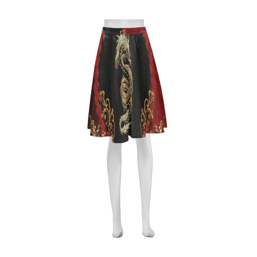 The chinese dragon Athena Women's Short Skirt (Model D15)