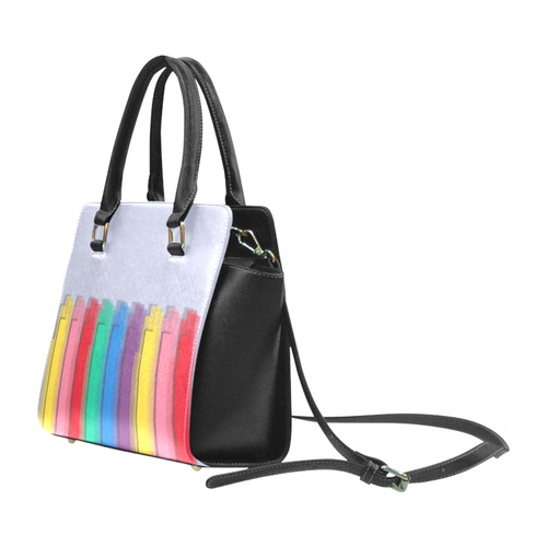 Colorful statement Rivet Shoulder Handbag (Model 1645)