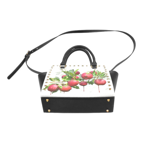 Melting Apples, watercolors Rivet Shoulder Handbag (Model 1645)