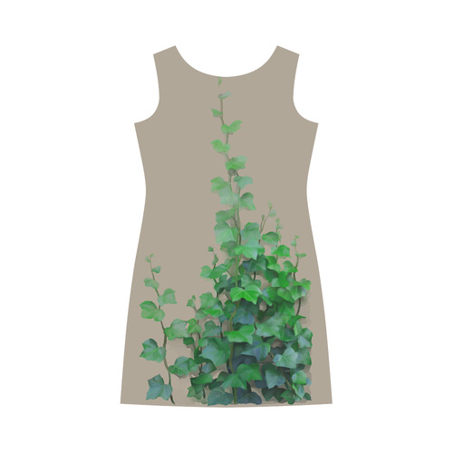 Vines, climbing plant Round Collar Dress (D22)