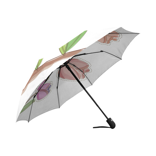Beautiful Modern Tulip Field Floral Auto-Foldable Umbrella (Model U04)