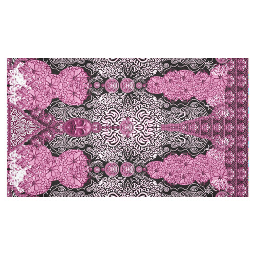 treasury pink Cotton Linen Tablecloth 60"x 104"