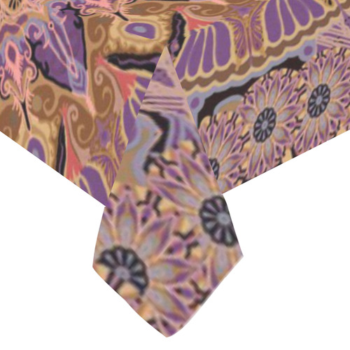 boho mandala 9 Cotton Linen Tablecloth 60"x120"