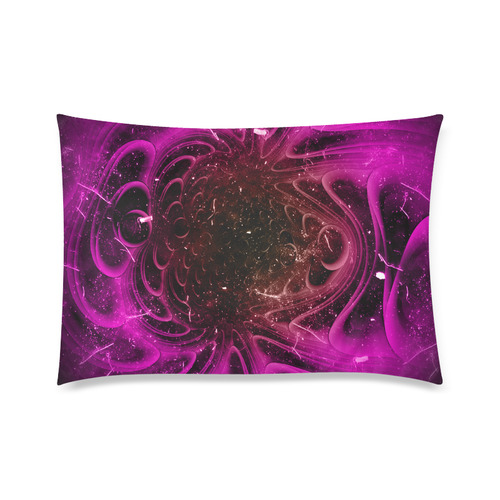 Abstract design in purple colors Custom Zippered Pillow Case 20"x30"(Twin Sides)