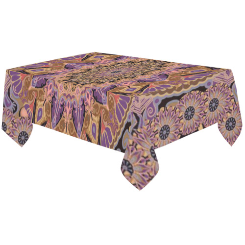 boho mandala 9 Cotton Linen Tablecloth 60"x120"