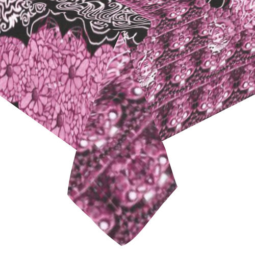 treasury pink Cotton Linen Tablecloth 60"x120"