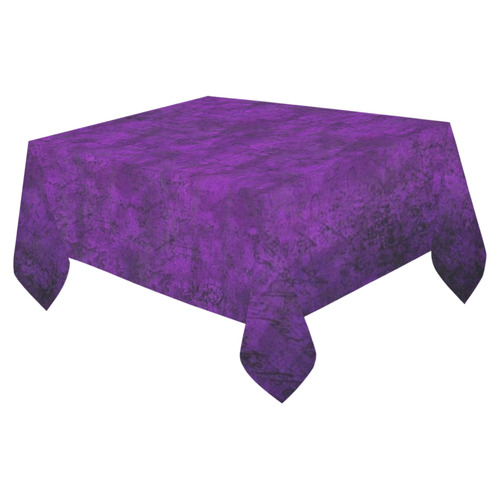 Purple Cotton Linen Tablecloth 52"x 70"