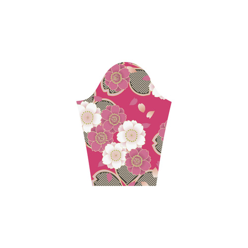 Pink Sakura Japanese Vintage Floral Kimono 3/4 Sleeve Sundress (D23)