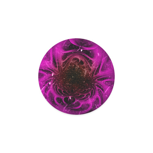 Abstract design in purple colors Round Coaster