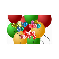 Celebrate with balloons 2 Doormat 24" x 16"