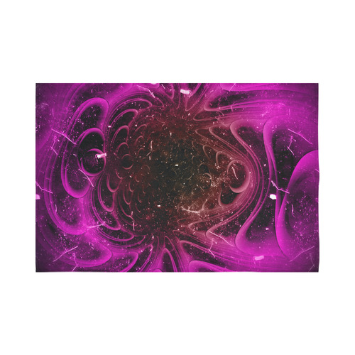 Abstract design in purple colors Cotton Linen Wall Tapestry 90"x 60"