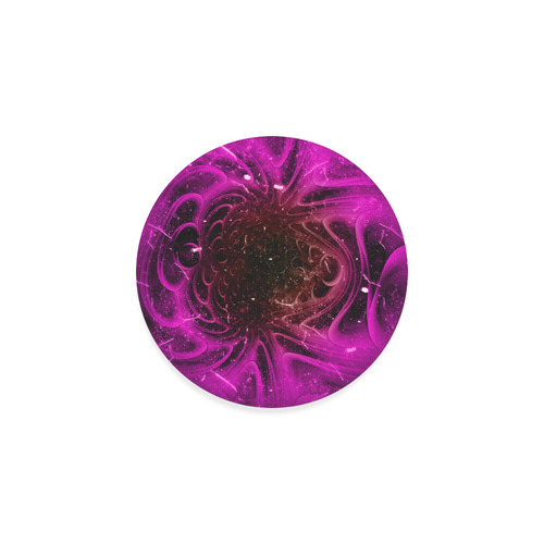 Abstract design in purple colors Round Coaster