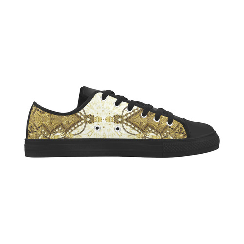 fur animal--5 golden  black white by Sandrine Kesp Aquila Microfiber Leather Women's Shoes (Model 031)