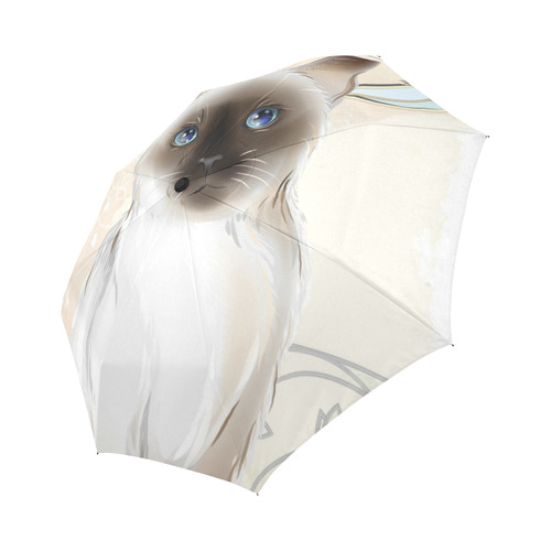 Thai Kitten Cat Auto-Foldable Umbrella (Model U04)