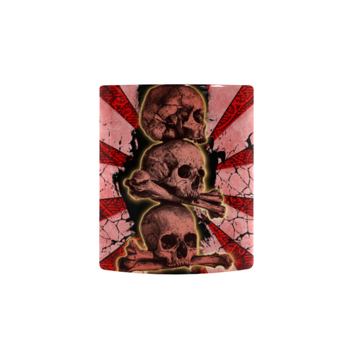 Skulls on a flower Custom Morphing Mug