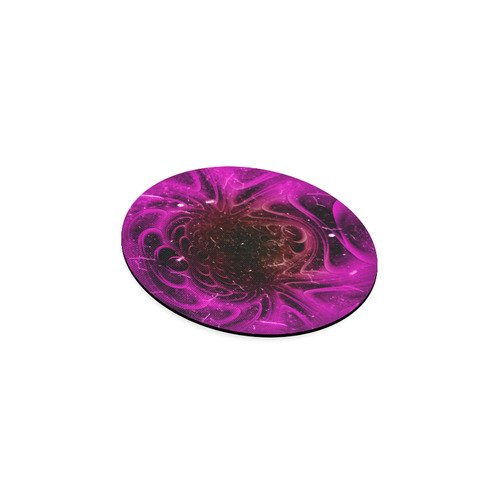 Abstract design in purple colors Round Coaster