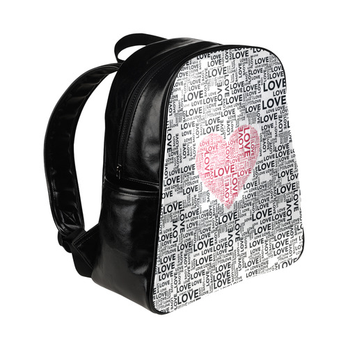 Love Heart Multi-Pockets Backpack (Model 1636)