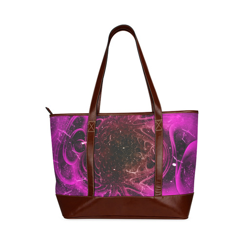 Abstract design in purple colors Tote Handbag (Model 1642)