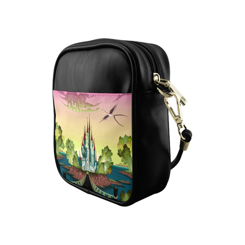 Magic Castle Dragon Fantasy Land Sling Bag (Model 1627)