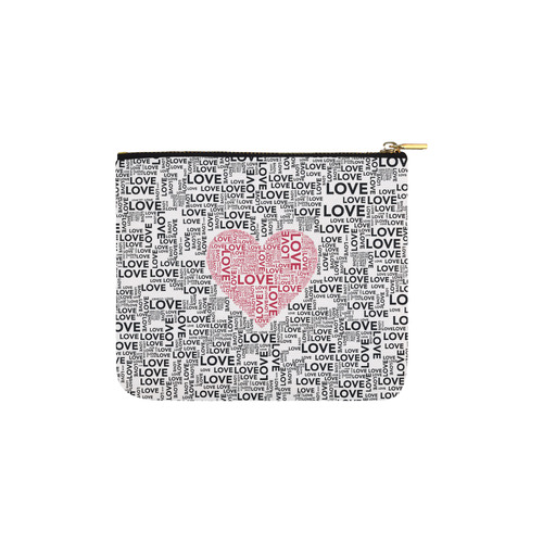 Love Heart Carry-All Pouch 6''x5''