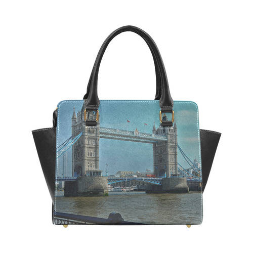 The Tower Bridge of London Rivet Shoulder Handbag (Model 1645)