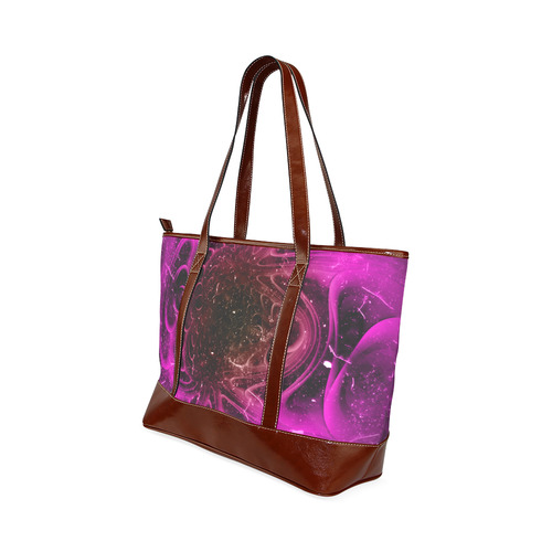 Abstract design in purple colors Tote Handbag (Model 1642)