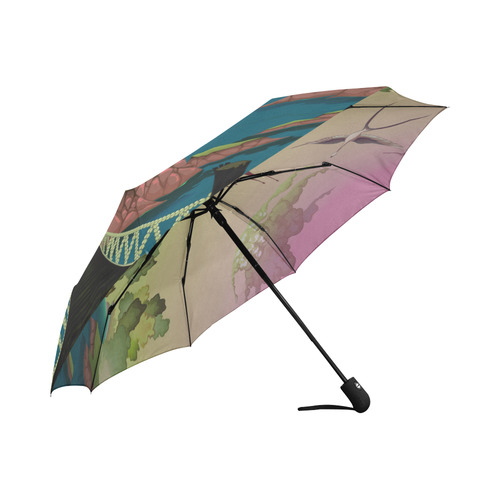 Magic Castle Dragon Fantasy Land Auto-Foldable Umbrella (Model U04)