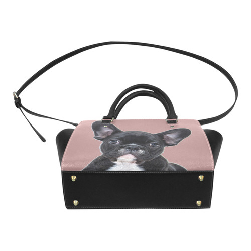 Sweet little Bulldog makes you happy Classic Shoulder Handbag (Model 1653)